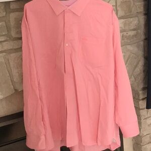 Tommy Bahama Pink Casual Button Down Shirt big 3x
